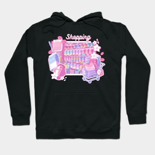 The cute groceries and the shopping related things Hoodie